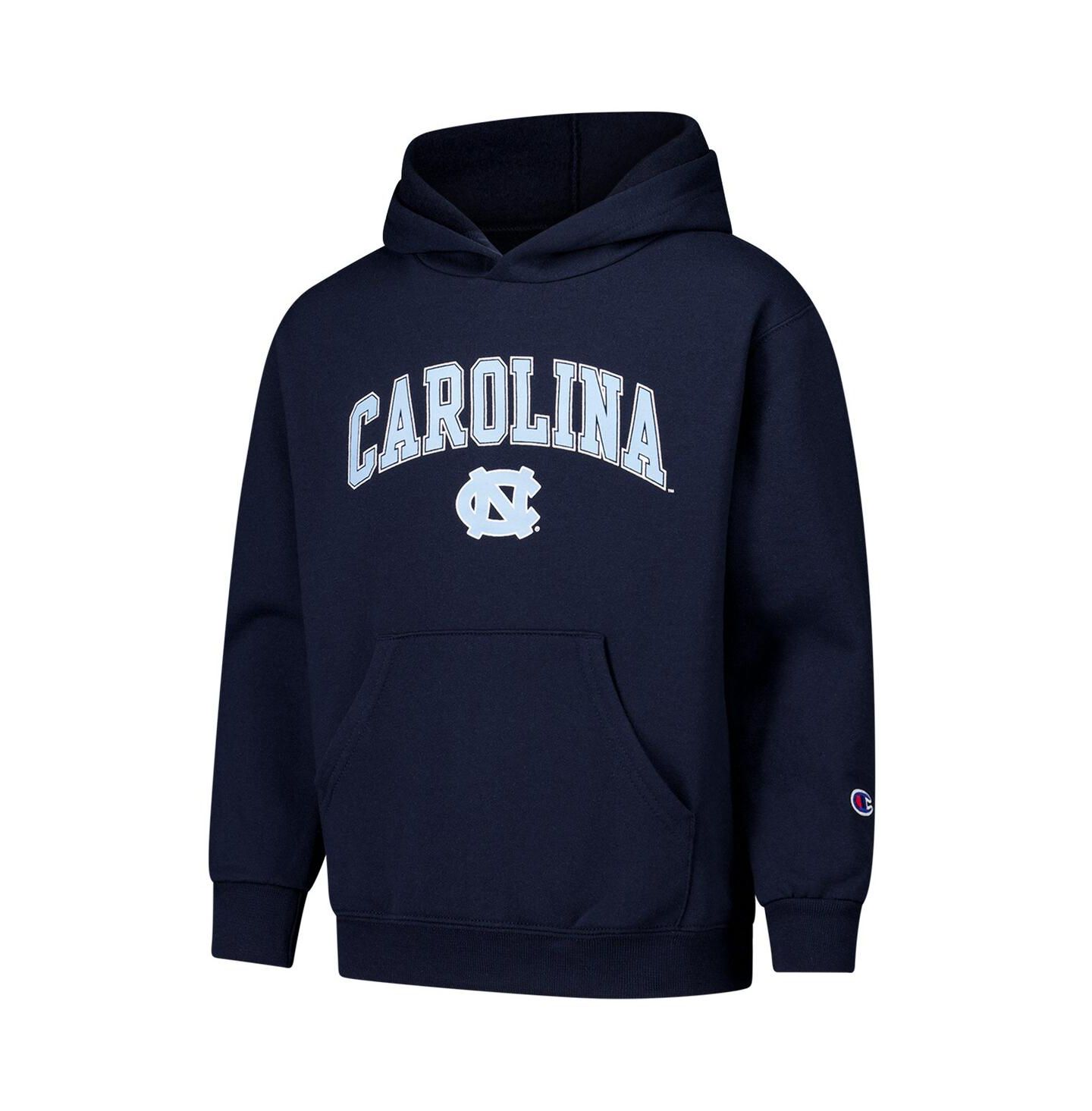 Детские худи Champion Navy North Carolina Tar Heels Campus Pullover — фото 2