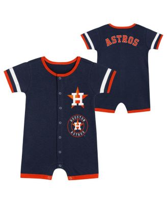 Outerstuff - Baby Boys and Girls 2-Piece Navy Houston Astros Double Hit Coverall Set