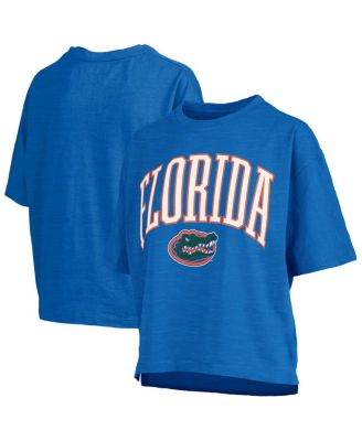 Pressbox - Women's Royal Florida Gators Nelson Arch Over Logo Waist Length Oversized Slub T-Shirt