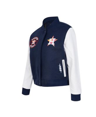 Women's Navy Houston Astros Game Day Classics Wool Varsity Jacket
