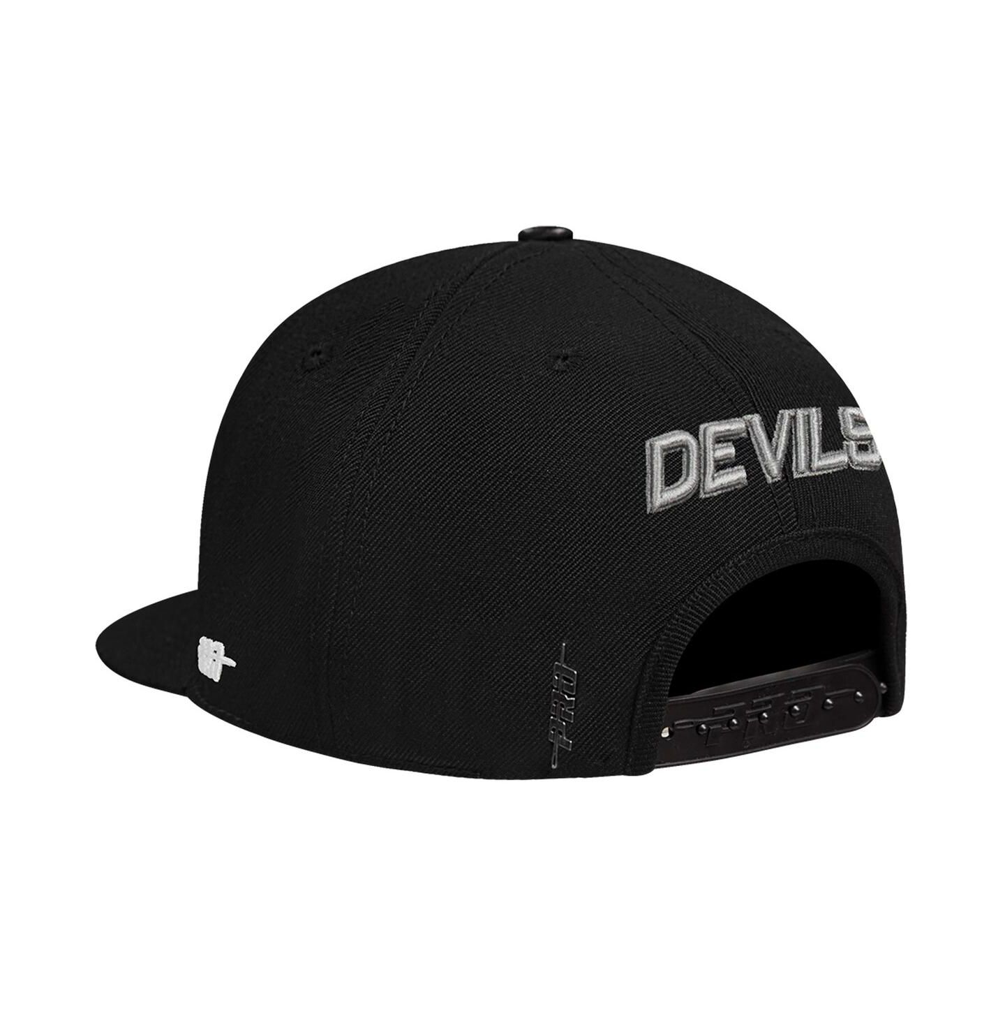 Мужские головные уборы Pro Standard Cream/Black New Jersey Devils French Terry Snapback Hat — фото 4