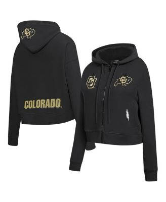 Pro Standard - Women's Black Colorado Buffaloes Game Day Sequin Full-Zip Hooded Jacket