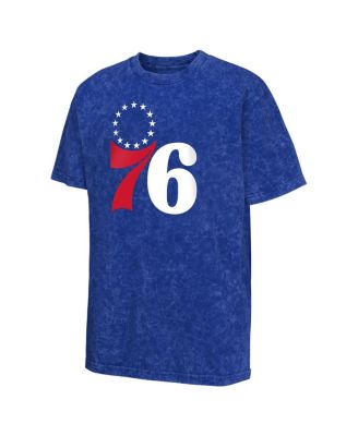 Big Boys and Girls Royal Philadelphia 76ers Rugged Defense T-Shirt