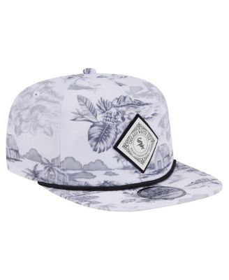 Men's White Chicago White Sox Printed Island Golfer Snapback Hat