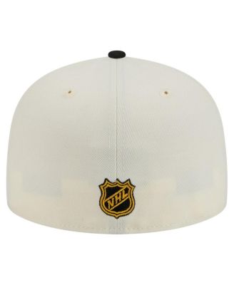 Men's White Boston Bruins Chrome Two-Toned 59FIFTY Fitted Hat