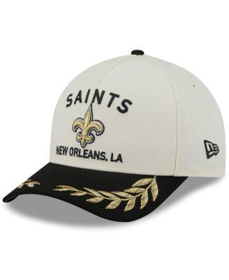 New Era - Men's Cream/Black New Orleans Saints 2025 NFL Draft 9FORTY A-Frame M-Crown Adjustable Hat