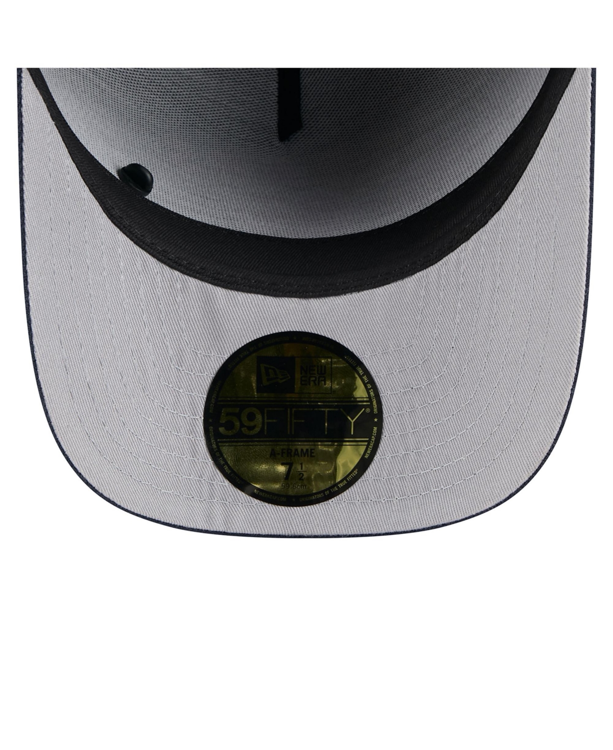 New Era Men's Black/Navy Dallas Cowboys 2025 Nfl Draft On Stage A-Frame 59FIFTY Fitted Hat