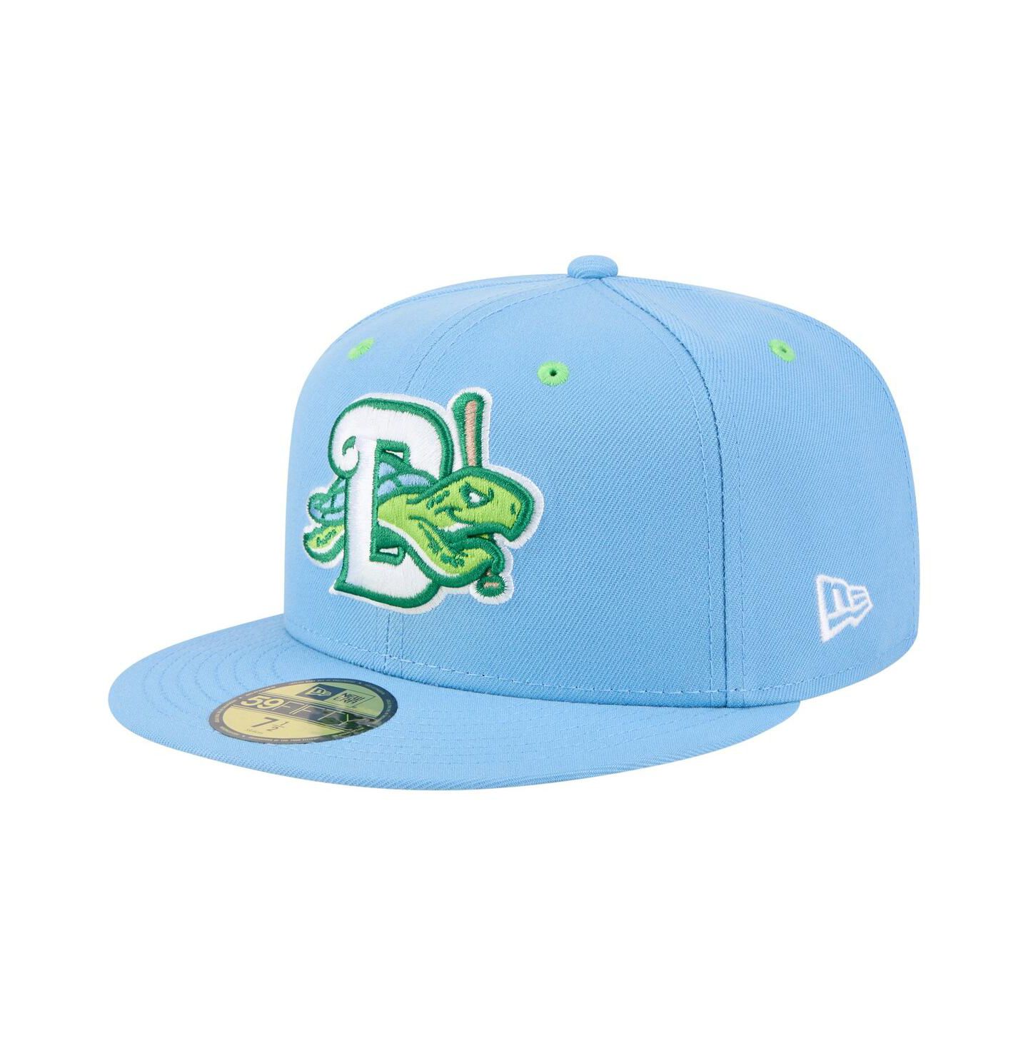 Мужская кепка New Era Light Blue Daytona Tortugas Authentic Collection 59FIFTY Fitted Hat — фото 1