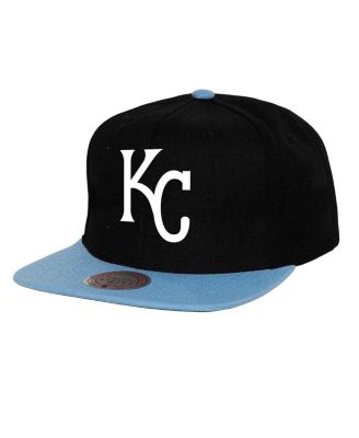 Mitchell & Ness - Men's Black Kansas City Royals Cooperstown Collection Basic Flip Snapback Hat