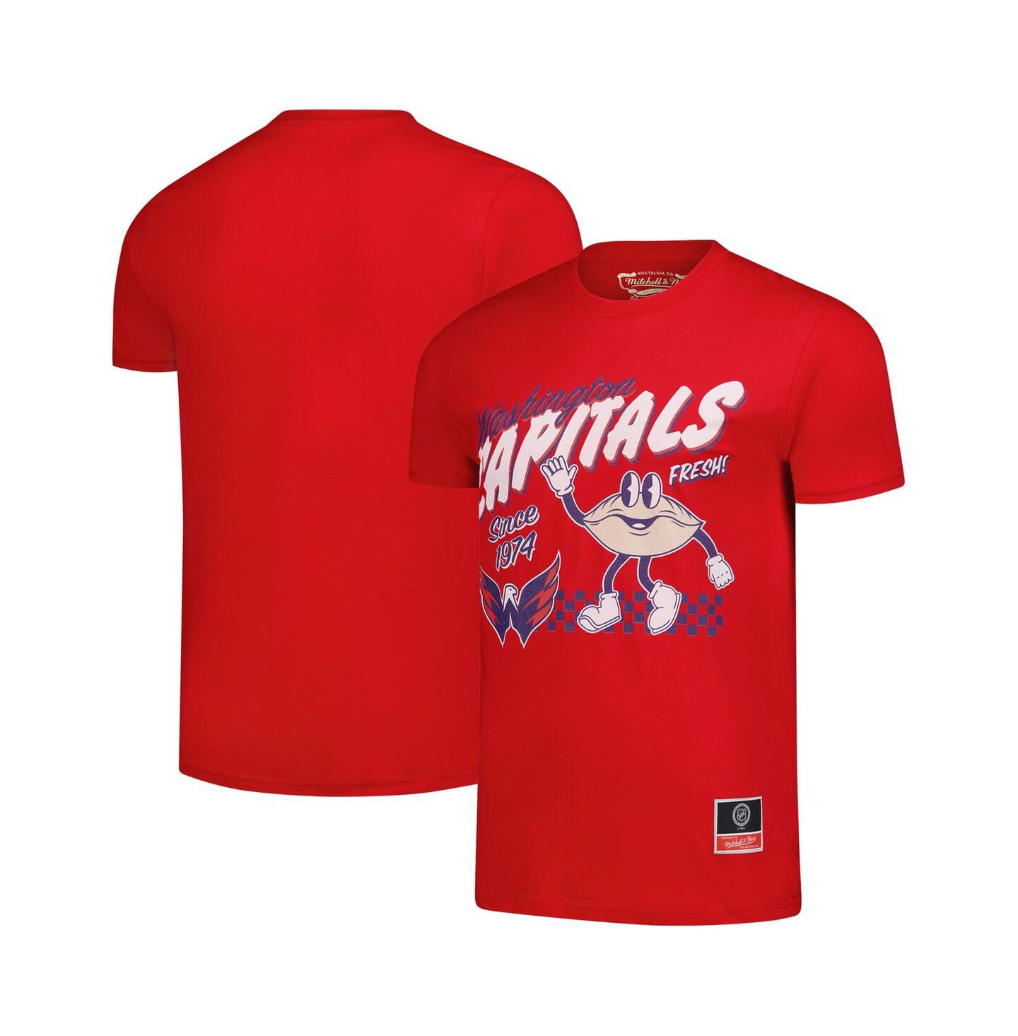 Мужская футболка Mitchell & Ness Red Washington Capitals Local Food — фото 1