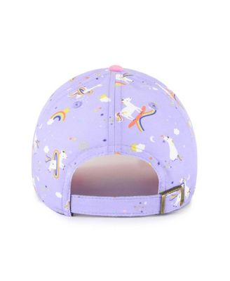 Big Girls Lavender Boston Red Sox Unicorn Clean Up Adjustable Hat