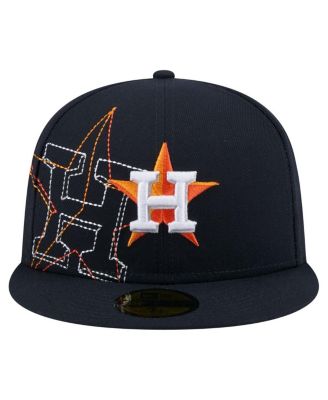 Men's Navy Houston Astros Yarn Stitch 59FIFTY Fitted Hat