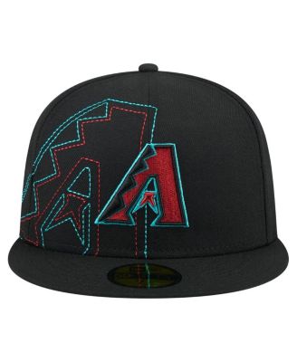Men's Black Arizona Diamondbacks Yarn Stitch 59FIFTY Fitted Hat