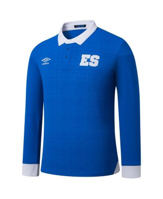 Men's Blue El Salvador National Team 2025 Home Replica Long Sleeve Jersey