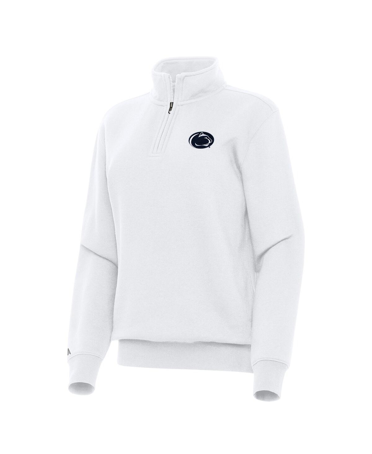 Women's White Penn State Nittany Lions Victory Quarter-Zip Sweatshirt - White