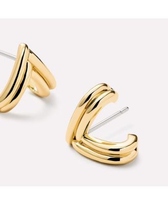 Gold Stud Earrings - Karessa