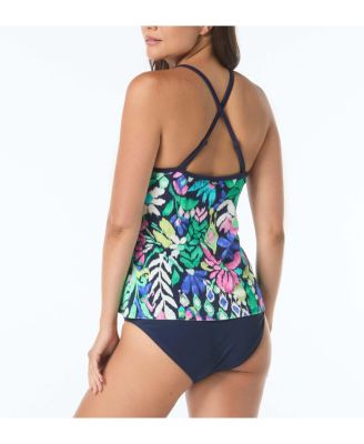 Women's Ambition Fitted Cross Back Tankini Top