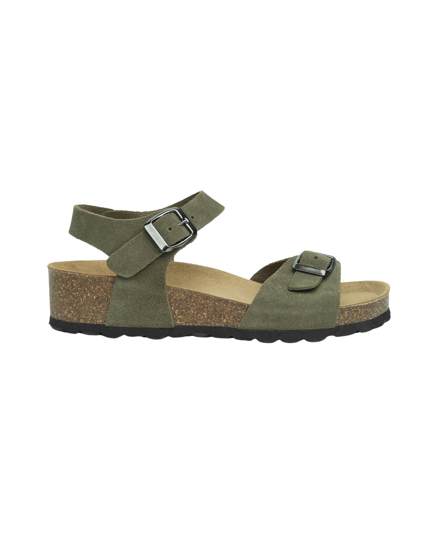 Женские сандалии Celtic & Co. Low Wedge Dbl Buckle Sandal, цвет: Оливковый — фото 2