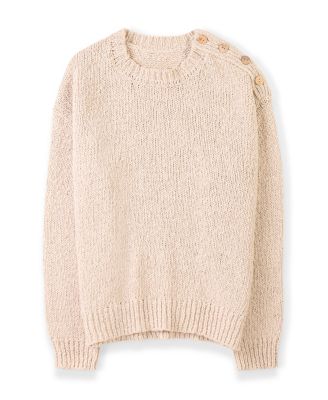 Women's Slub Knit Button Detail Sweater