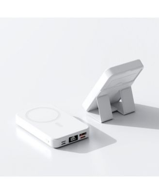10000mAh Portable Magnetic Wireless Charge Power Bank w/ Phones Stand