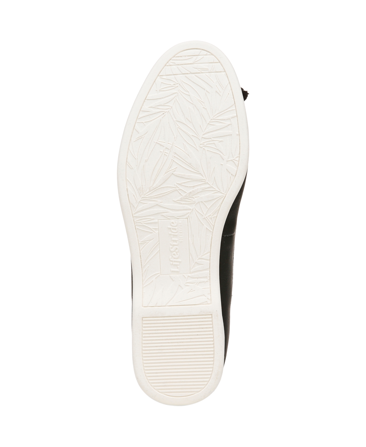 Lifestride Women's Maura Round Toe Ballerina Flats In Black Faux Leather