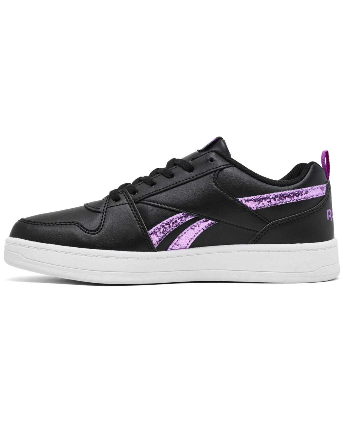 Reebok Girls Royal Prime 2.0 Casual Sneakers From Finish Line In Black,purple,white