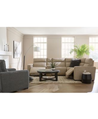 Macy's Miren Fabric Sectional Collection Exclusively At Macys In Brown