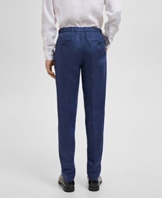 Men's Salerno Linen Slim-Fit Suit Pants