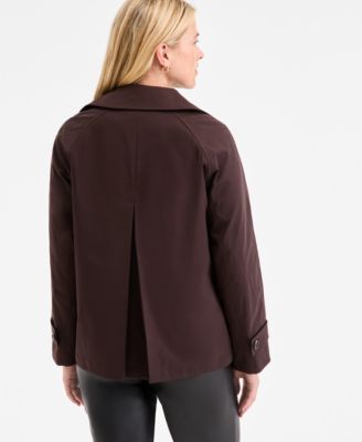 Women's Short Double-Breasted Trench Coat