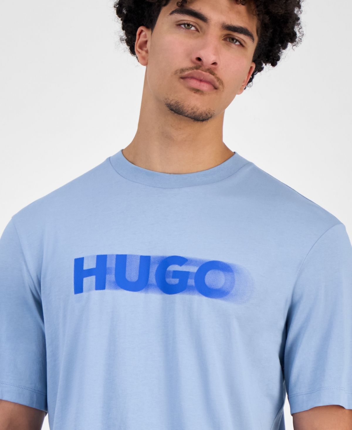 Hugo Boss Hugo By  Men's Logo T-shirt In Blue