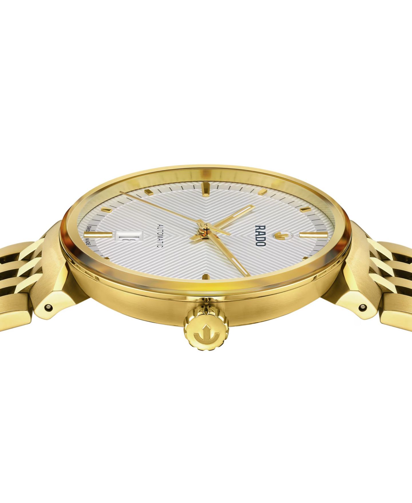 Часы Rado Unisex Swiss Automatic Florence Gold PVD Stainless Steel Bracelet Watch 39mm — фото 3