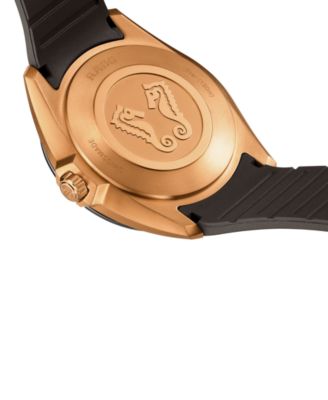 Men's Swiss HyperChrome Brown Rubber Strap Watch 42mm