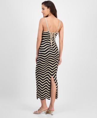 Women's Vera Chevron Lace-Up Dress