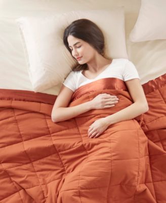 Windom Lightweight Down Alternative Satin Trim Blanket, Twin