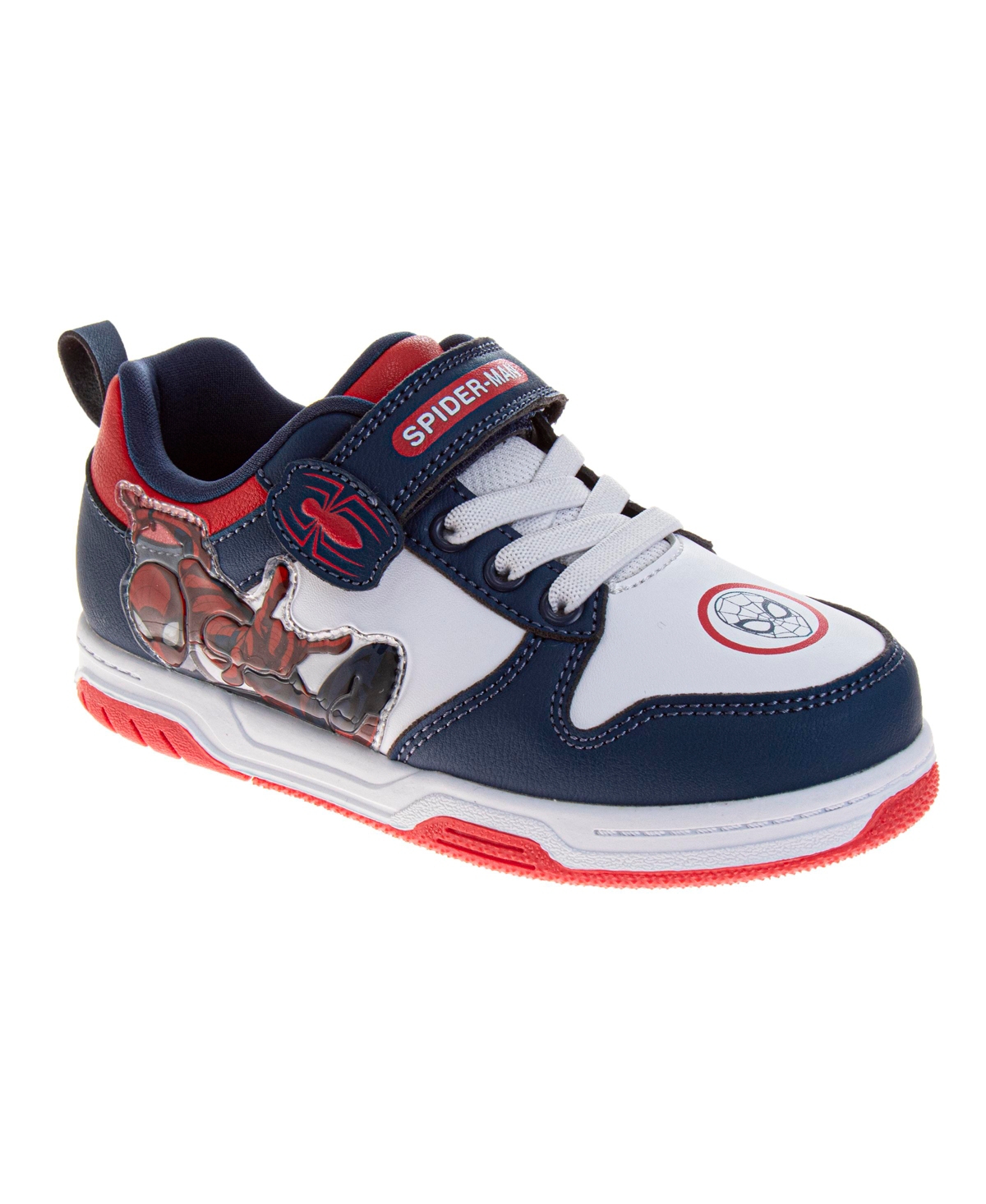 Spider-man Little And Big Boys Amazing Lace Up Sneakers In White