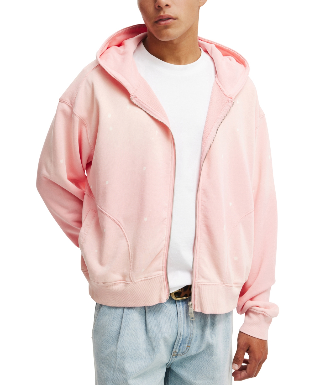 Cotton On Men's Cropped Zip Up Hoodie