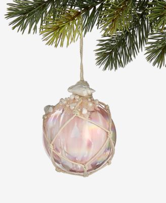 Holiday Lane - Seaside Seashell Shimmer Ball Ornament