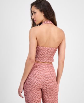 Women's Naleny Faux-Wrap Knit Halter Top