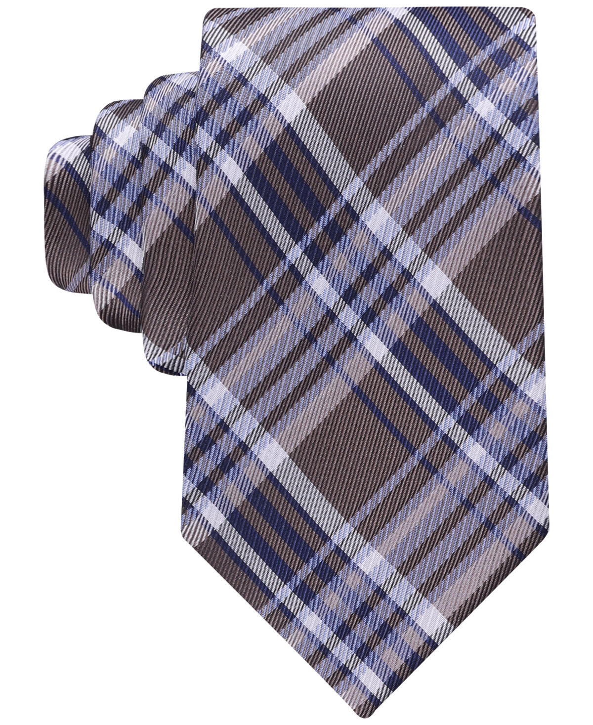 Men's Poznan Plaid Tie - Brown