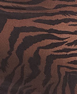 Juniors' Animal-Print Strapless Ruched Gown