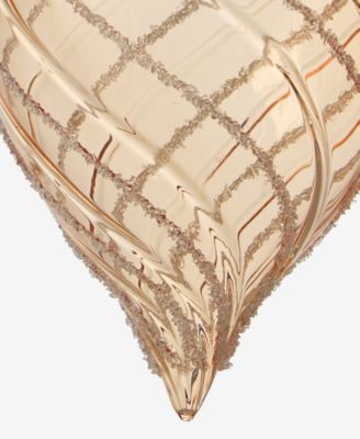 Berry Tones Glass Drop Twist Ornament, Macy's Exclusive