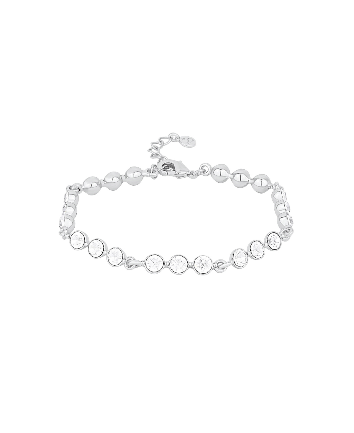 And Now This Crystal Stationed Bracelet In Metallic