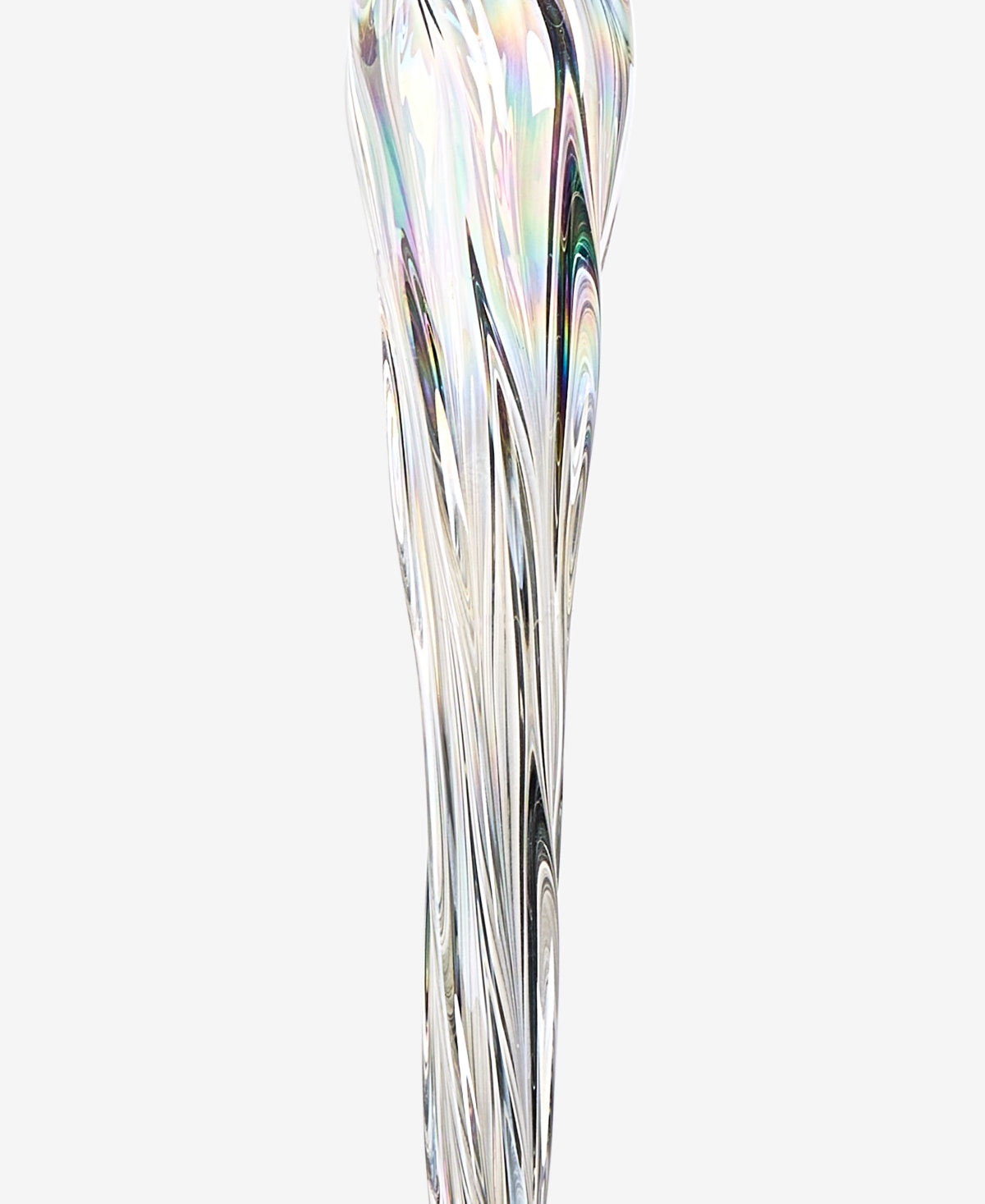 Holiday Lane Iced Delight Glass Finial Ornament, Macy's Exclusive In Transparent
