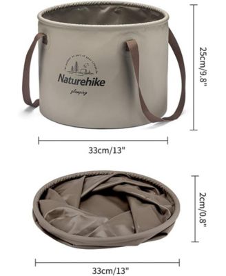 Collapsible Bucket, Folding Bucket Wash Basin with Handle, Portable Water Container 20L for Camping Fishing Travelling