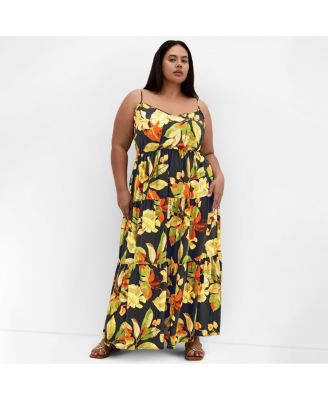Plus Size Oasis Tropical Maxi Dress
