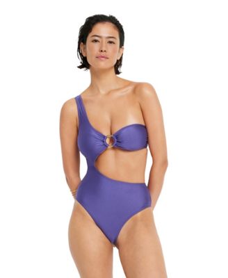 Women's One Shoulder One Piece Swimsuit Bra Sizing