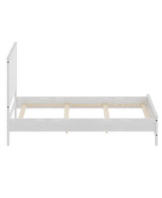 Heavy-Duty Solid Wood Bed Frame – Minimalist & Modern Support