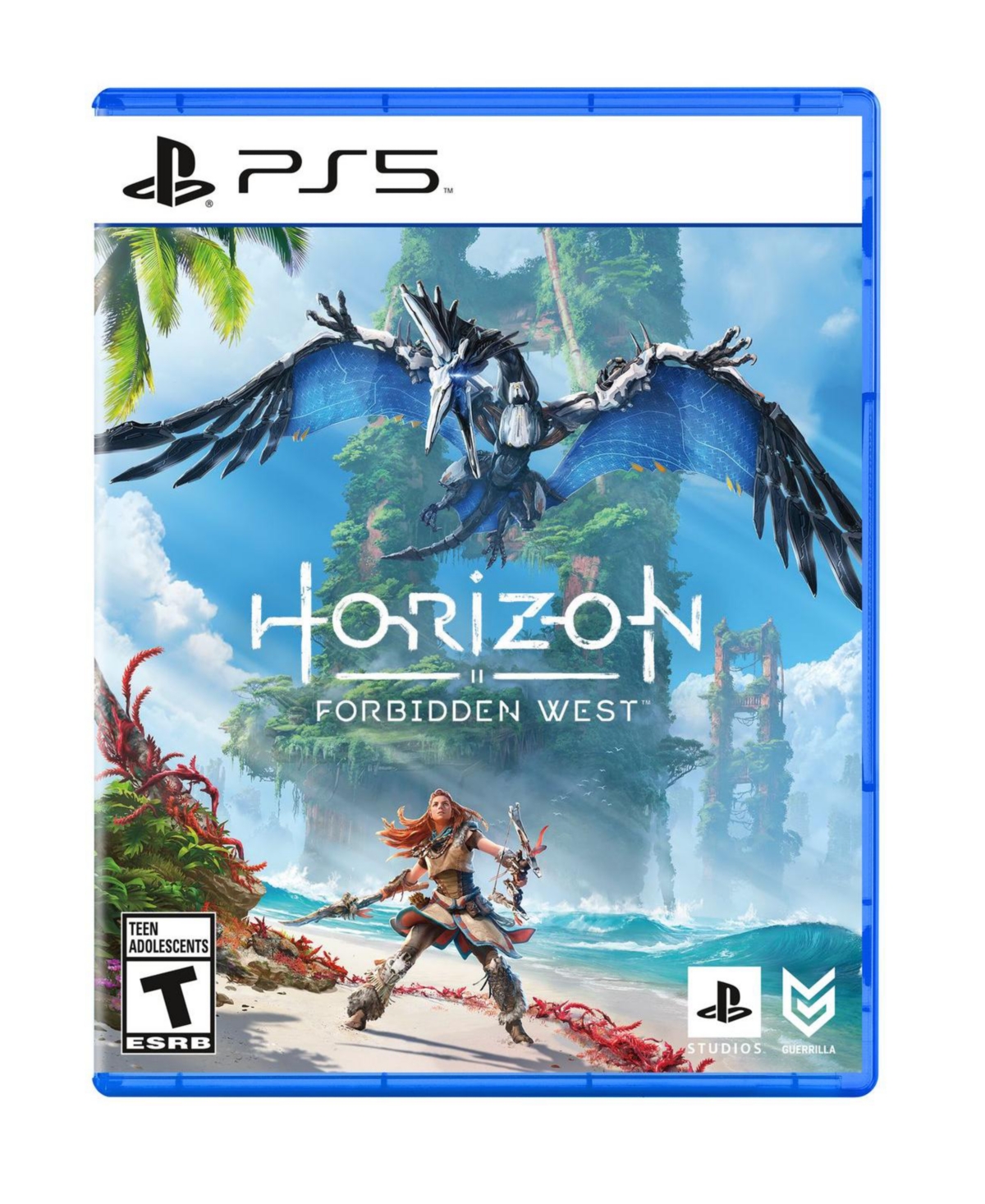 Sony Playstation 5 Slim Disc with Horizon Forbidden West, Extra Controller, Trigger Stop Kit, Fps Grip Kit and MightySkins Decal Voucher + 1 Year Cps