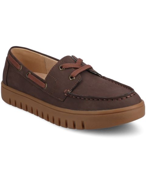 Женские туфли Journee Collection Marion Boat Shoe, цвет: Шоколадный