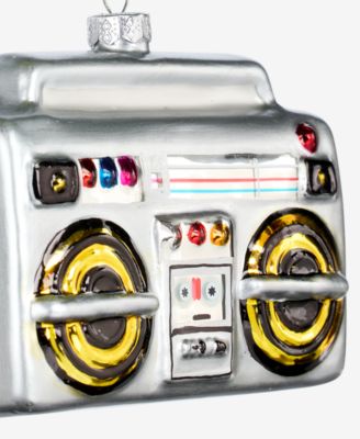 Eclectic Charm Glass Radio Ornament, Macy's Exclusive